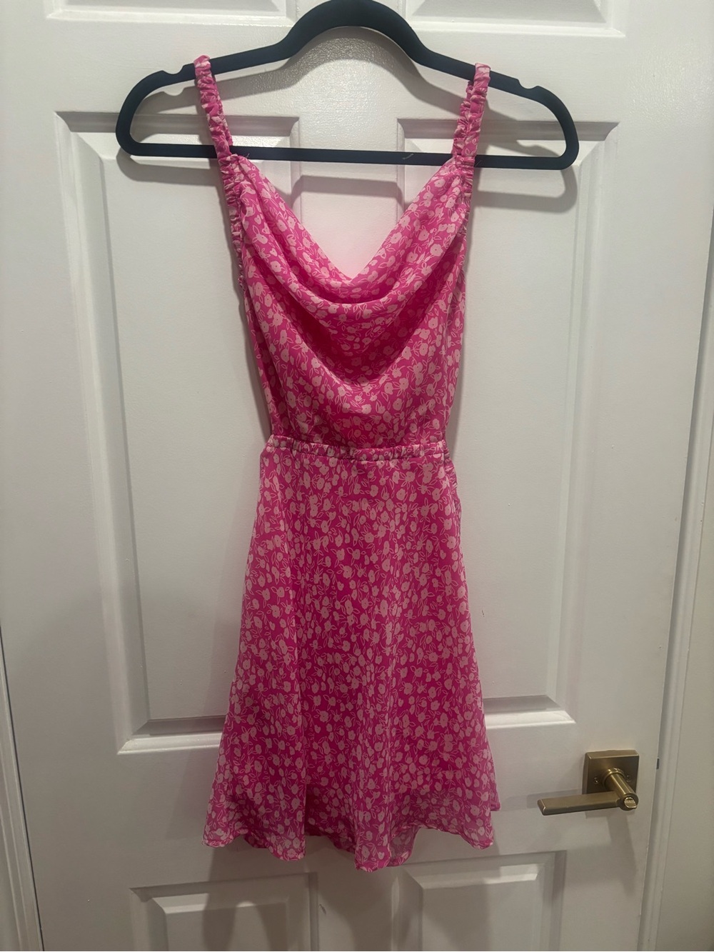 Sky To Moon Pink Floral Mini Dress